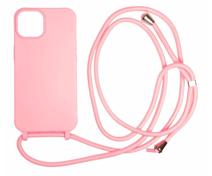 Etui / obudowa na smartfona Mobile Origin Lanyard Case do iPhone 14 pink